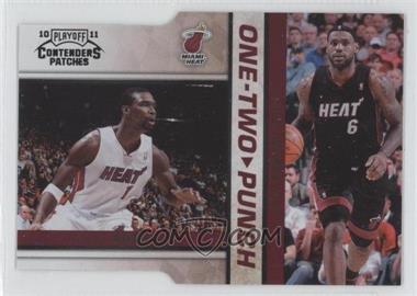 2010-11 Playoff Contenders Patches - One-Two Punch - Black Die-Cut #11 - Chris Bosh, LeBron James /49