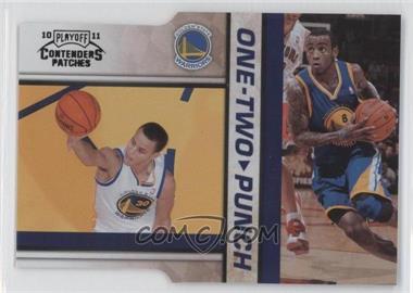 2010-11 Playoff Contenders Patches - One-Two Punch - Black Die-Cut #6 - Stephen Curry, Monta Ellis /49