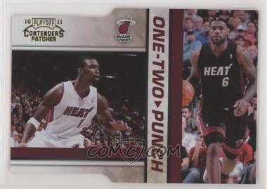 2010-11 Playoff Contenders Patches - One-Two Punch - Gold Die-Cut #11 - Chris Bosh, LeBron James /99