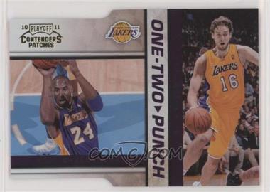 2010-11 Playoff Contenders Patches - One-Two Punch - Gold Die-Cut #23 - Kobe Bryant, Pau Gasol /99