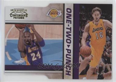 2010-11 Playoff Contenders Patches - One-Two Punch - Gold Die-Cut #23 - Kobe Bryant, Pau Gasol /99