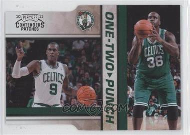 2010-11 Playoff Contenders Patches - One-Two Punch - Silver Die-Cut #1 - Rajon Rondo, Shaquille O'Neal /299