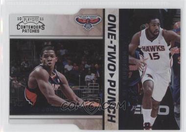 2010-11 Playoff Contenders Patches - One-Two Punch - Silver Die-Cut #16 - Joe Johnson, Al Horford /299