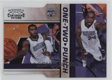 2010-11 Playoff Contenders Patches - One-Two Punch - Silver Die-Cut #18 - Tyreke Evans, Carl Landry /299