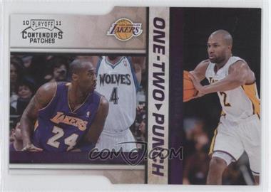 2010-11 Playoff Contenders Patches - One-Two Punch - Silver Die-Cut #24 - Kobe Bryant, Derek Fisher /299