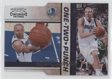 2010-11 Playoff Contenders Patches - One-Two Punch - Silver Die-Cut #8 - Jason Kidd, Dirk Nowitzki /299