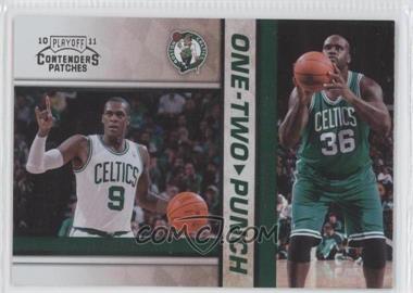 2010-11 Playoff Contenders Patches - One-Two Punch #1 - Rajon Rondo, Shaquille O'Neal