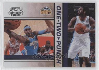 2010-11 Playoff Contenders Patches - One-Two Punch #14 - Carmelo Anthony, Nene