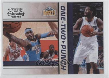 2010-11 Playoff Contenders Patches - One-Two Punch #14 - Carmelo Anthony, Nene
