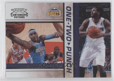 2010-11 Playoff Contenders Patches - One-Two Punch #14 - Carmelo Anthony, Nene
