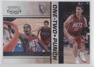 2010-11 Playoff Contenders Patches - One-Two Punch #15 - Devin Harris, Brook Lopez