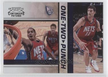 2010-11 Playoff Contenders Patches - One-Two Punch #15 - Devin Harris, Brook Lopez