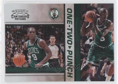 2010-11 Playoff Contenders Patches - One-Two Punch #3 - Rajon Rondo, Kevin Garnett