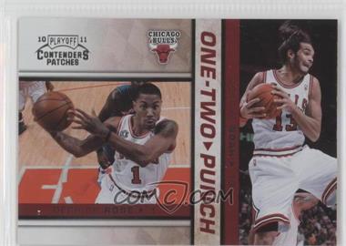 2010-11 Playoff Contenders Patches - One-Two Punch #4 - Derrick Rose, Joakim Noah