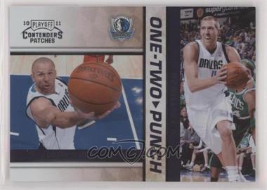 2010-11 Playoff Contenders Patches - One-Two Punch #8 - Jason Kidd, Dirk Nowitzki