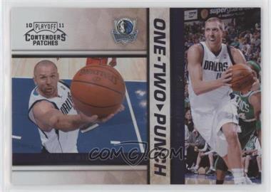 2010-11 Playoff Contenders Patches - One-Two Punch #8 - Jason Kidd, Dirk Nowitzki