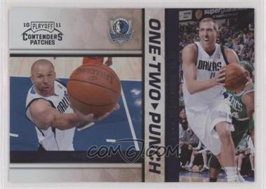 2010-11 Playoff Contenders Patches - One-Two Punch #8 - Jason Kidd, Dirk Nowitzki