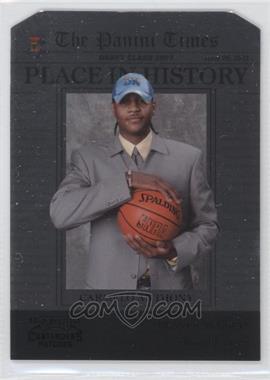 2010-11 Playoff Contenders Patches - Place in History - Black Die-Cut #7 - Carmelo Anthony /49