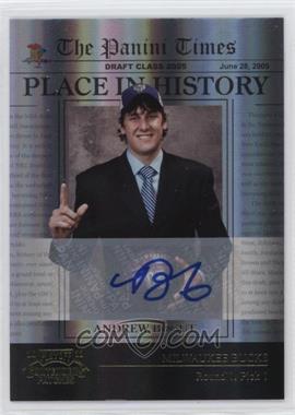 2010-11 Playoff Contenders Patches - Place in History - Gold Autographs #5 - Andrew Bogut /49