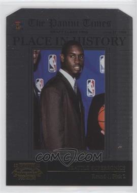 2010-11 Playoff Contenders Patches - Place in History - Gold Die-Cut #20 - Gary Payton /99