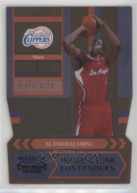 2010-11 Playoff Contenders Patches - Rookie of the Year Contenders - Black Die-Cut #15 - Al-Farouq Aminu /49