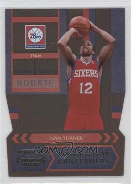 2010-11 Playoff Contenders Patches - Rookie of the Year Contenders - Gold Die-Cut #3 - Evan Turner /99