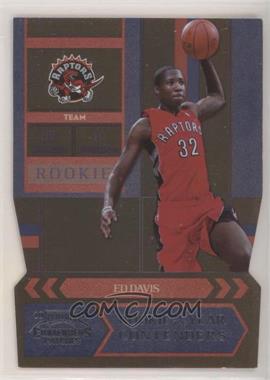 2010-11 Playoff Contenders Patches - Rookie of the Year Contenders - Silver Die-Cut #10 - Ed Davis /299