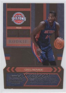 2010-11 Playoff Contenders Patches - Rookie of the Year Contenders - Silver Die-Cut #12 - Greg Monroe /299