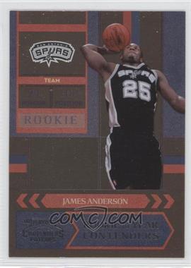 2010-11 Playoff Contenders Patches - Rookie of the Year Contenders #13 - James Anderson