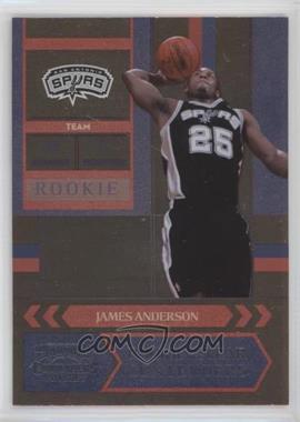 2010-11 Playoff Contenders Patches - Rookie of the Year Contenders #13 - James Anderson