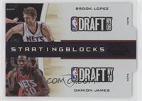 Brook Lopez, Damion James #/49