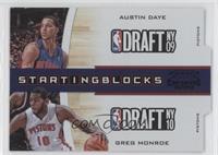 Austin Daye, Greg Monroe #/49