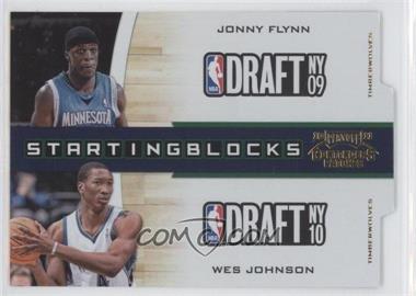 2010-11 Playoff Contenders Patches - Starting Blocks - Gold Die-Cut #10 - Jonny Flynn, Wesley Johnson /99