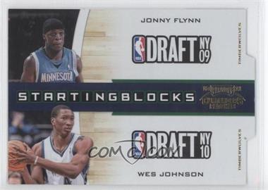 2010-11 Playoff Contenders Patches - Starting Blocks - Gold Die-Cut #10 - Jonny Flynn, Wesley Johnson /99