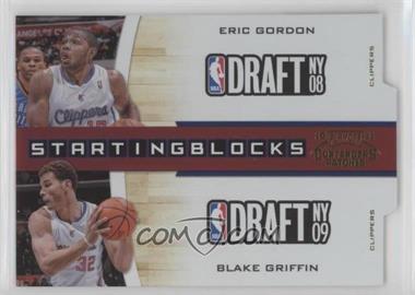 2010-11 Playoff Contenders Patches - Starting Blocks - Gold Die-Cut #15 - Eric Gordon, Blake Griffin /99