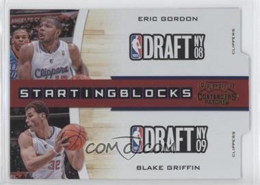 2010-11 Playoff Contenders Patches - Starting Blocks - Gold Die-Cut #15 - Eric Gordon, Blake Griffin /99