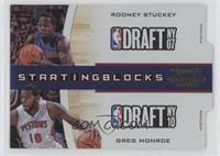 Rodney Stuckey, Greg Monroe #/99