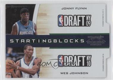 2010-11 Playoff Contenders Patches - Starting Blocks - Silver Die-Cut #10 - Jonny Flynn, Wesley Johnson /299