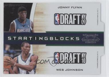 2010-11 Playoff Contenders Patches - Starting Blocks - Silver Die-Cut #10 - Jonny Flynn, Wesley Johnson /299