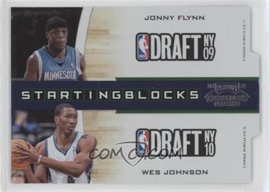 2010-11 Playoff Contenders Patches - Starting Blocks - Silver Die-Cut #10 - Jonny Flynn, Wesley Johnson /299