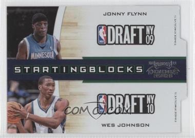 2010-11 Playoff Contenders Patches - Starting Blocks - Silver Die-Cut #10 - Jonny Flynn, Wesley Johnson /299
