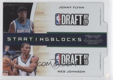 2010-11 Playoff Contenders Patches - Starting Blocks - Silver Die-Cut #10 - Jonny Flynn, Wesley Johnson /299