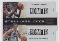 Jeremy Evans, Gordon Hayward #/299