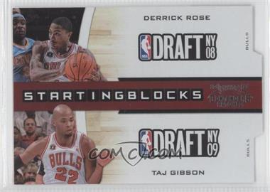 2010-11 Playoff Contenders Patches - Starting Blocks - Silver Die-Cut #8 - Derrick Rose, Taj Gibson /299