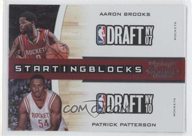 2010-11 Playoff Contenders Patches - Starting Blocks #23 - Aaron Brooks, Patrick Patterson