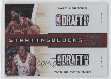 2010-11 Playoff Contenders Patches - Starting Blocks #23 - Aaron Brooks, Patrick Patterson