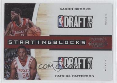 2010-11 Playoff Contenders Patches - Starting Blocks #23 - Aaron Brooks, Patrick Patterson