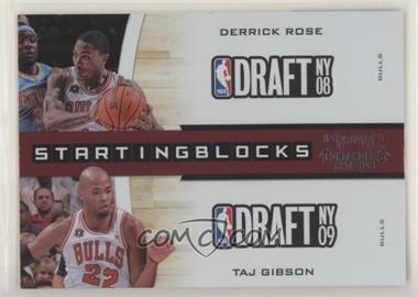 2010-11 Playoff Contenders Patches - Starting Blocks #8 - Derrick Rose, Taj Gibson