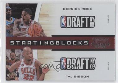 2010-11 Playoff Contenders Patches - Starting Blocks #8 - Derrick Rose, Taj Gibson