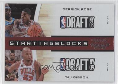 2010-11 Playoff Contenders Patches - Starting Blocks #8 - Derrick Rose, Taj Gibson